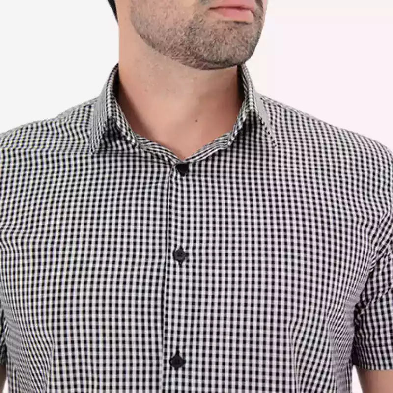 Camisa Slim Fit Xadrez Masculina