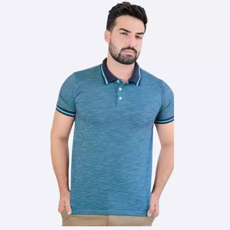 Camisa Polo Masculina azul