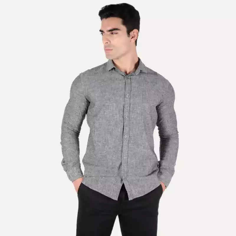 Camisa Slim Fit Linho Masculino