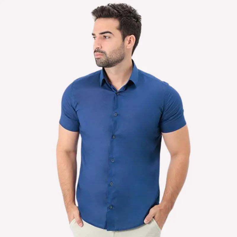 Camisa Social Azul